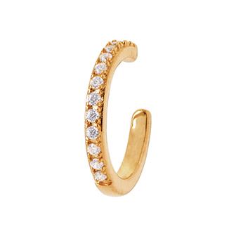Bague d'oreille plaqué or & brillants