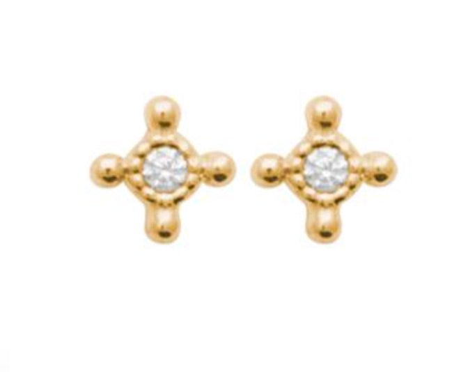 Boucles plaque or oz