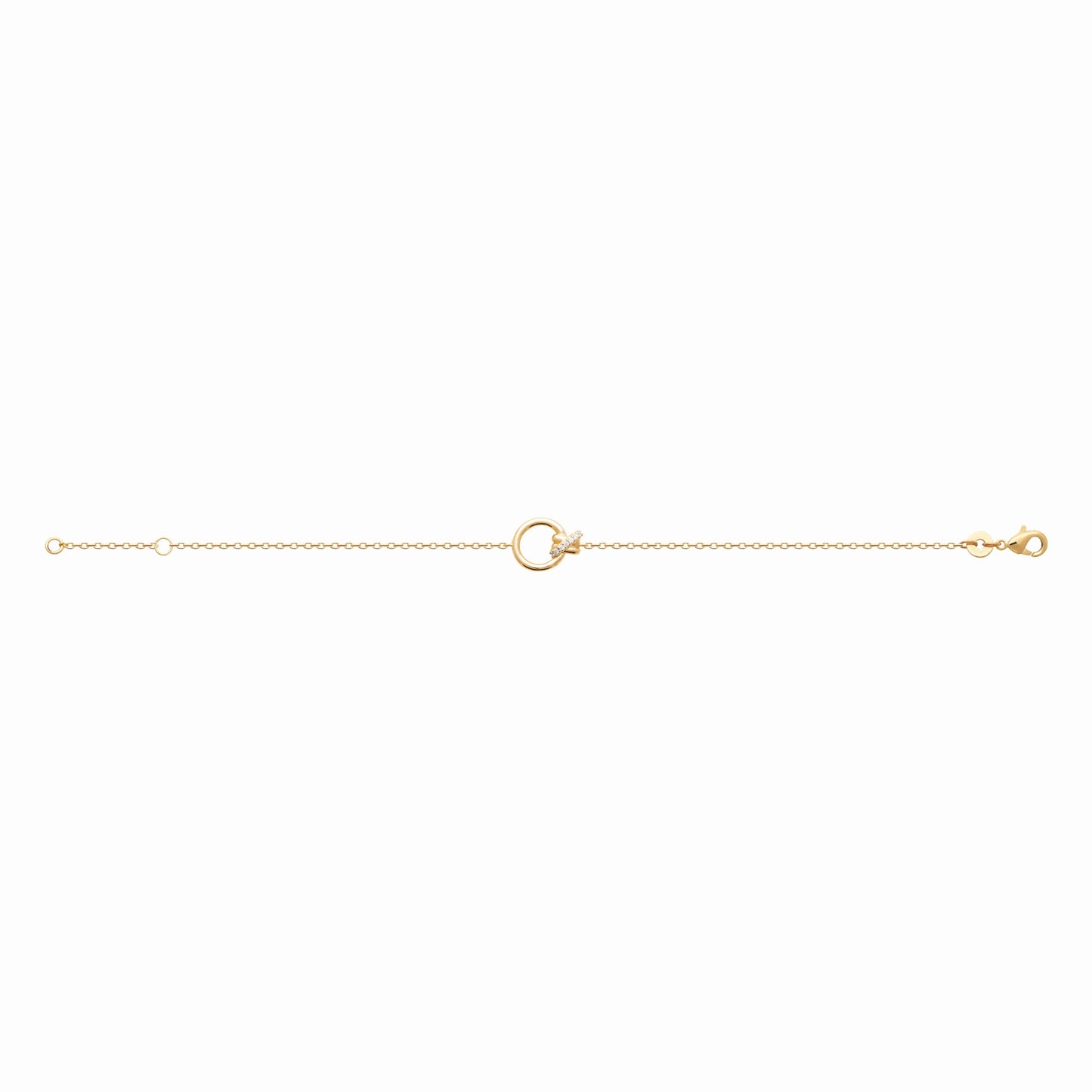 Bracelet plaqué or & brillants