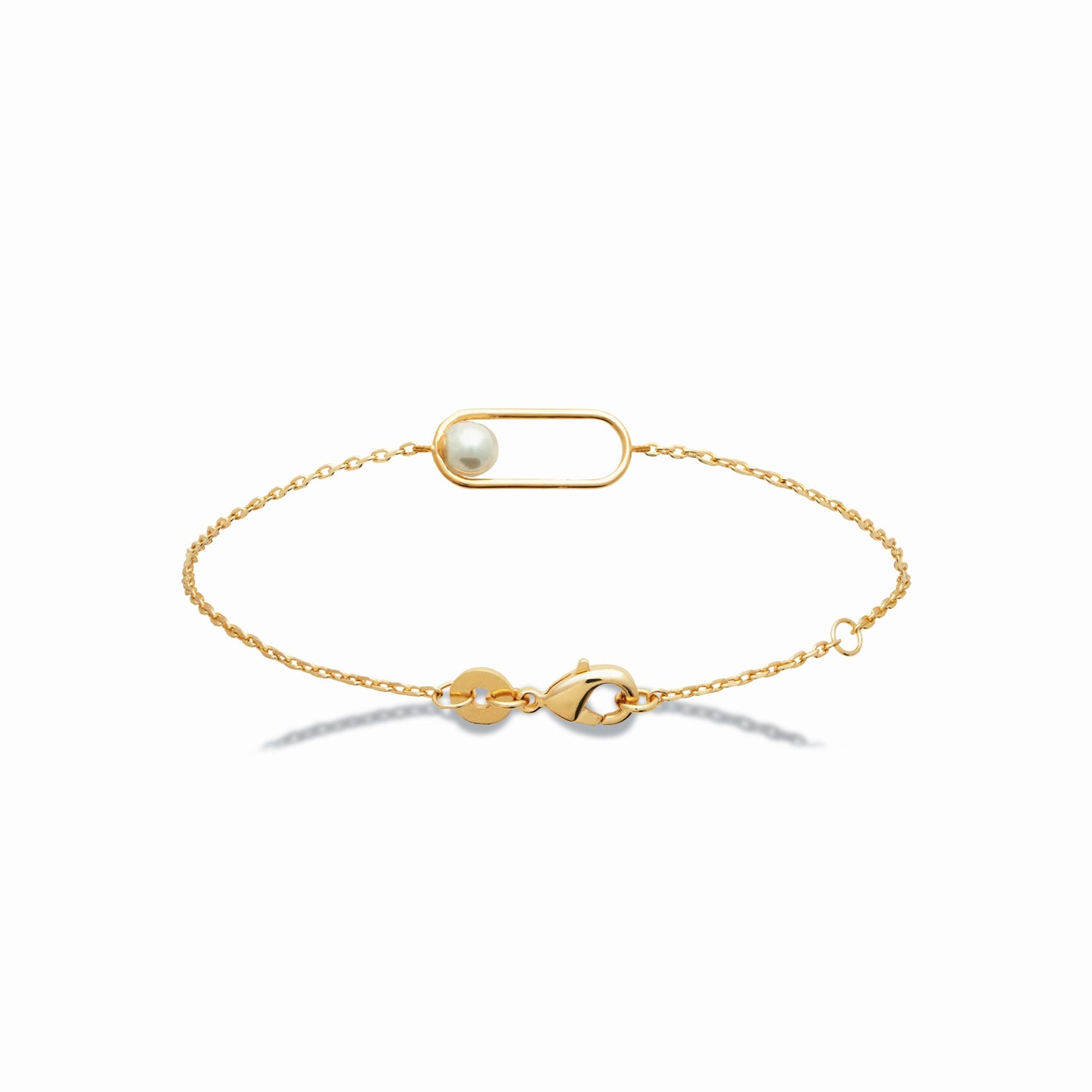 Bracelet plaqué or perles