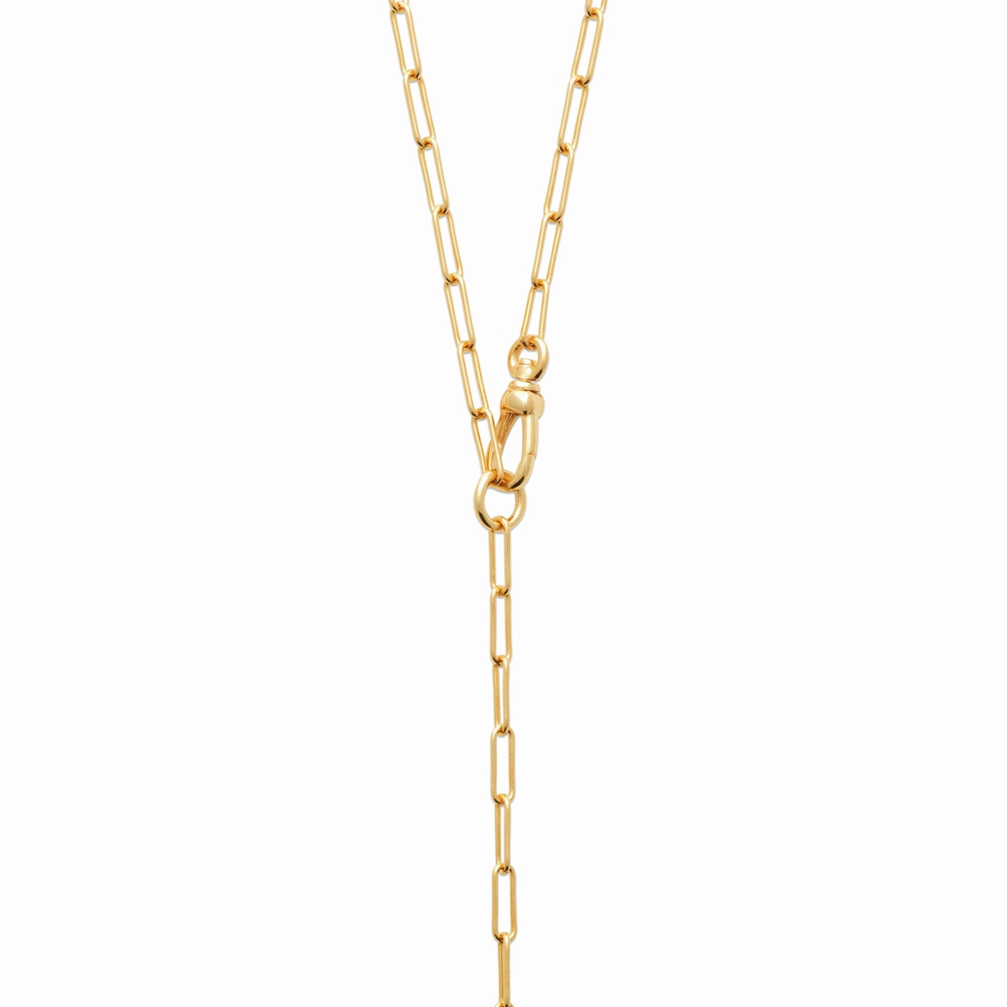 Collier cravate plaqué or