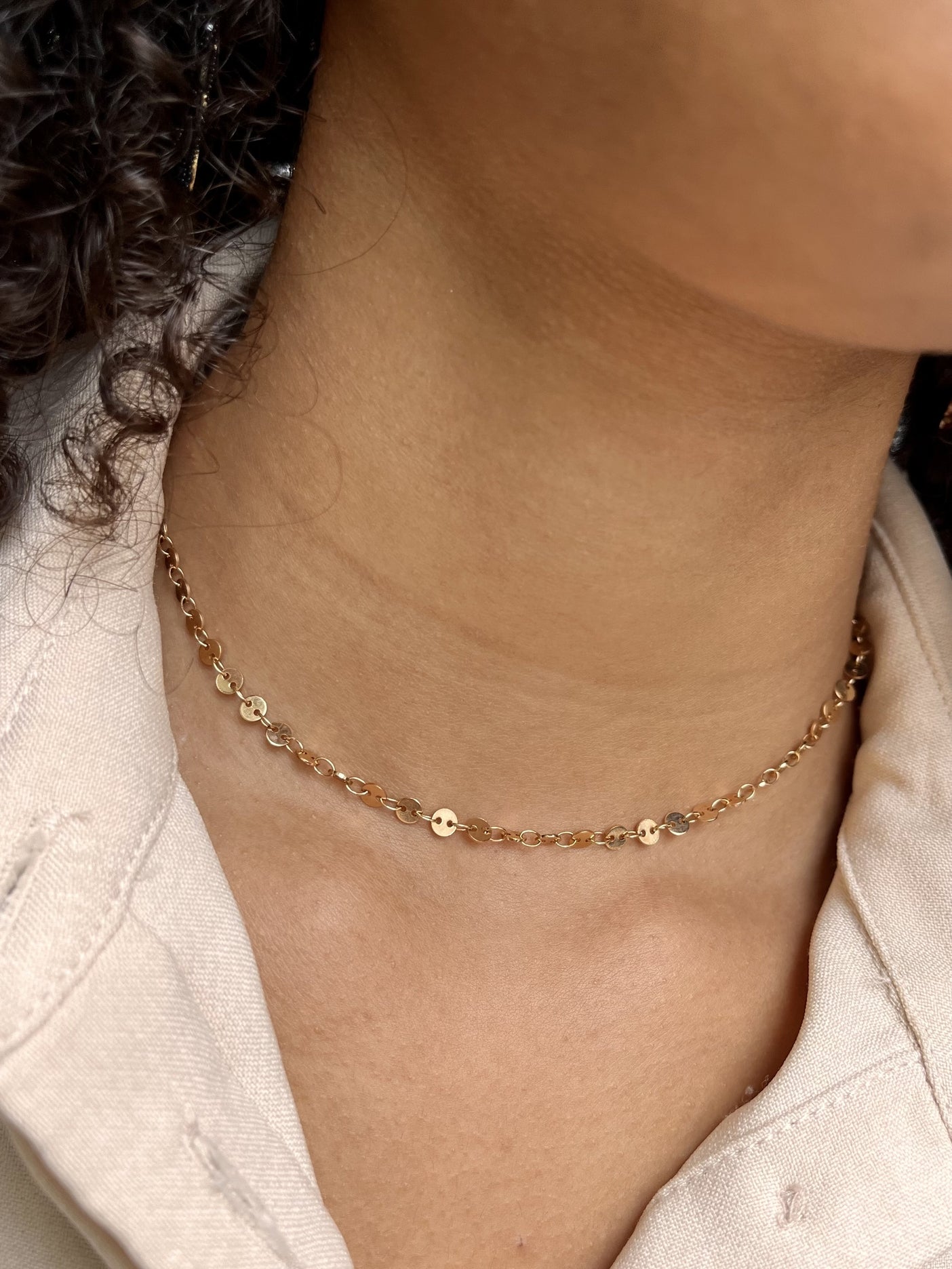 Collier plaqué or