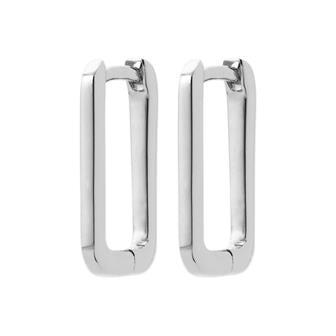 Créoles argent rhodié