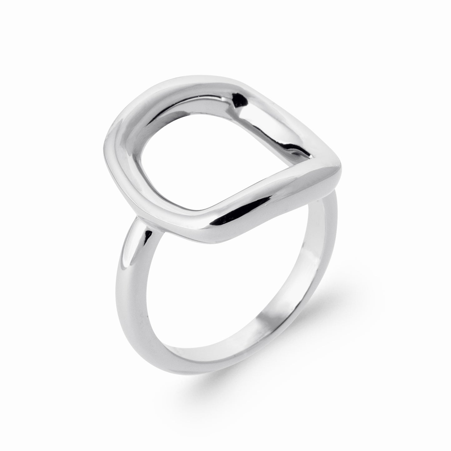 Bague argent carrée