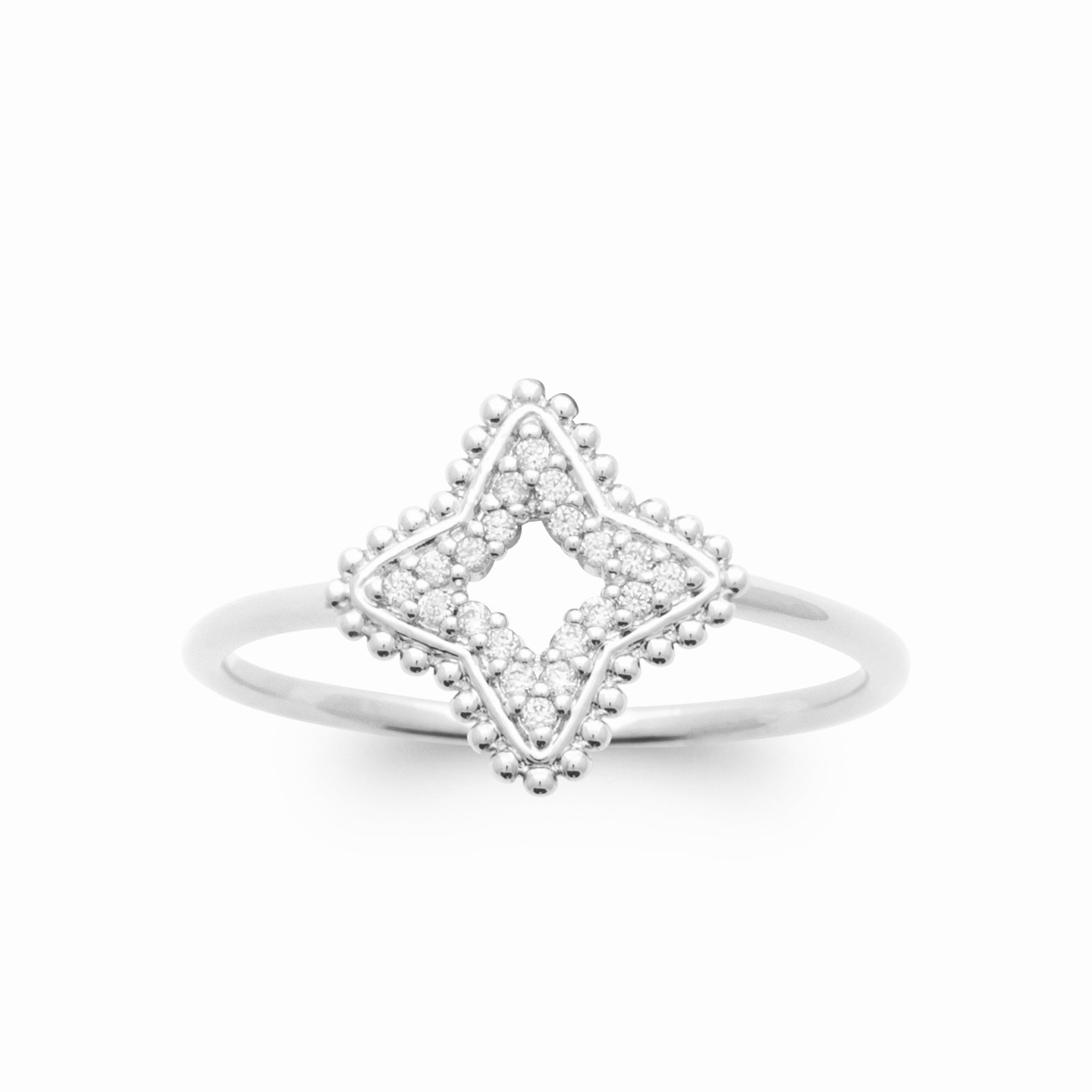 Bague argent rhodié