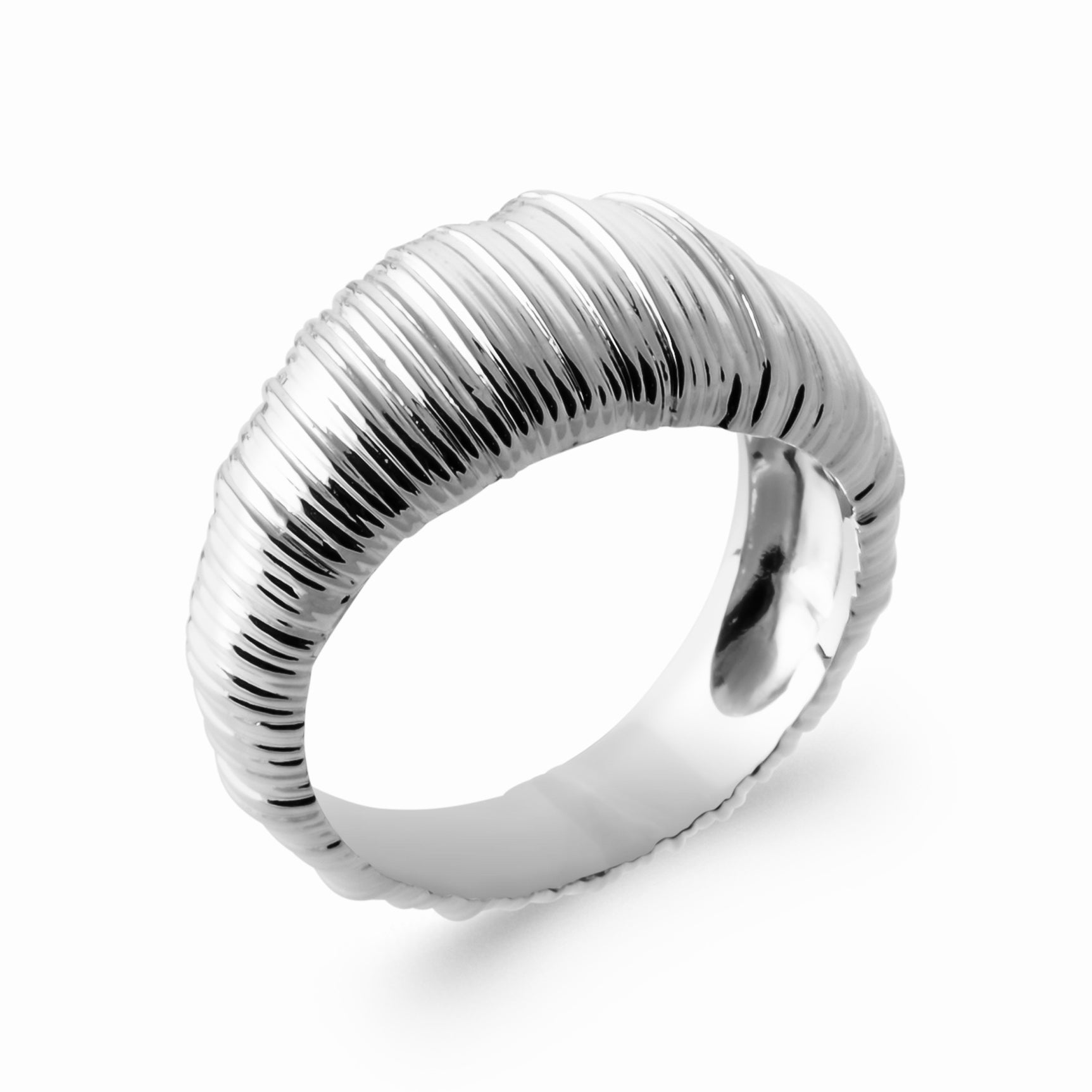 Bague argent rhodié