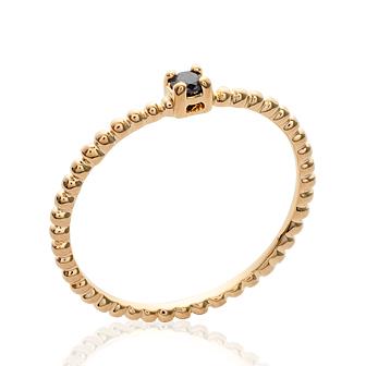 Bague solitaire plaqué or