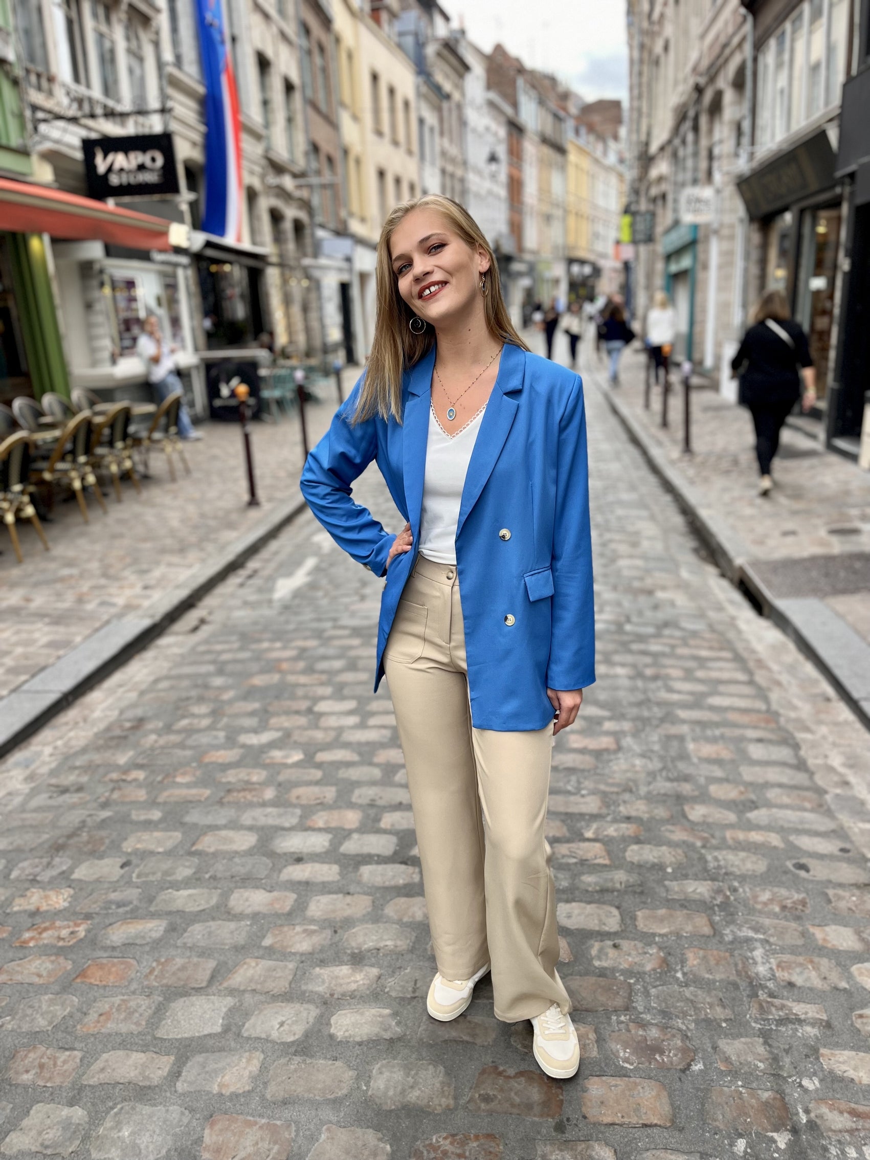 Blazer bleu électrique femme ROYAL