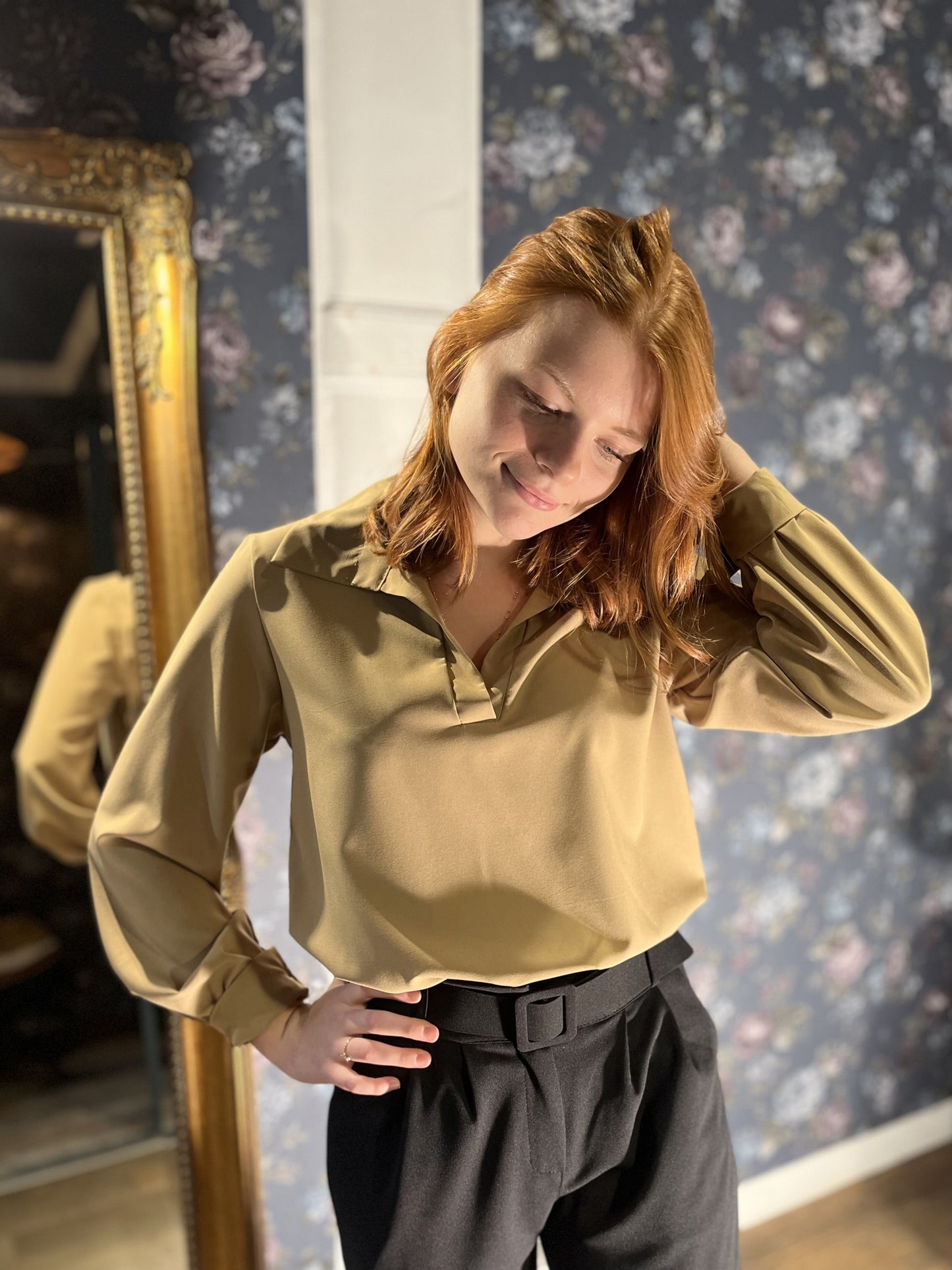 Blouse Céline CAMEL