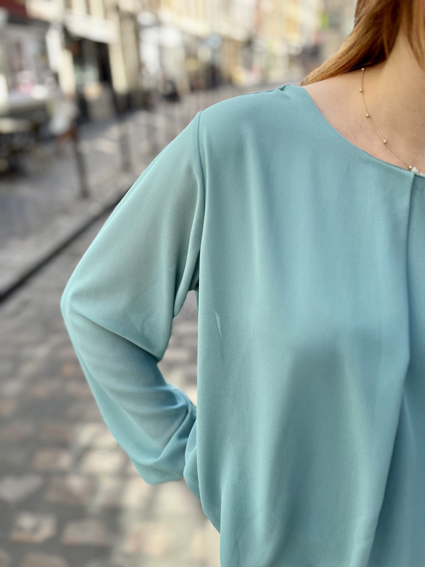 Blouse texturée à manches longues PAON