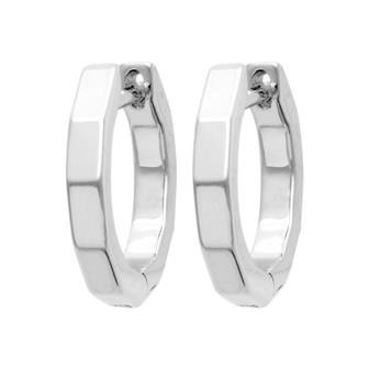 Boucles argent rhodié
