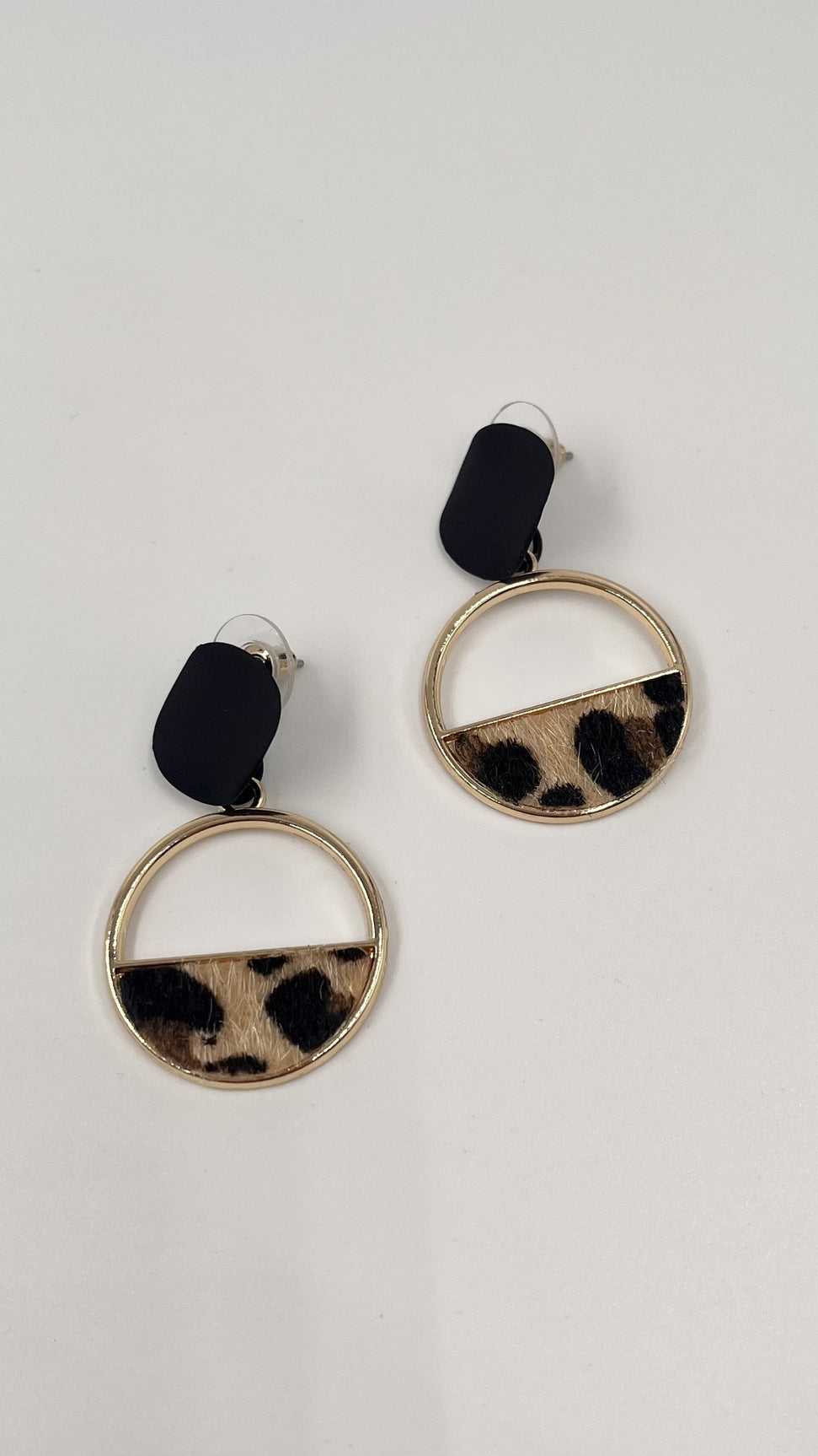 Boucles d'oreilles carole NOIR