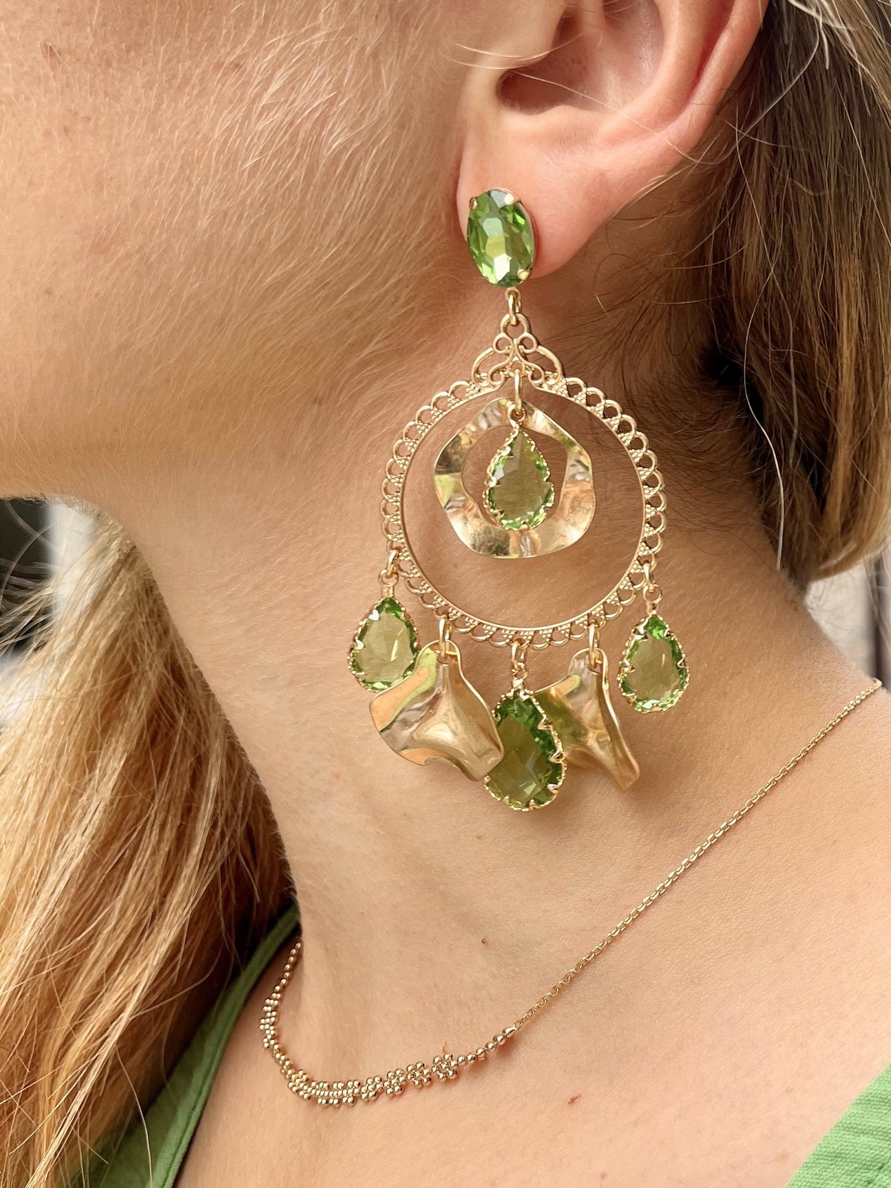 Boucles dorées grands modèles Sandrine ANIS