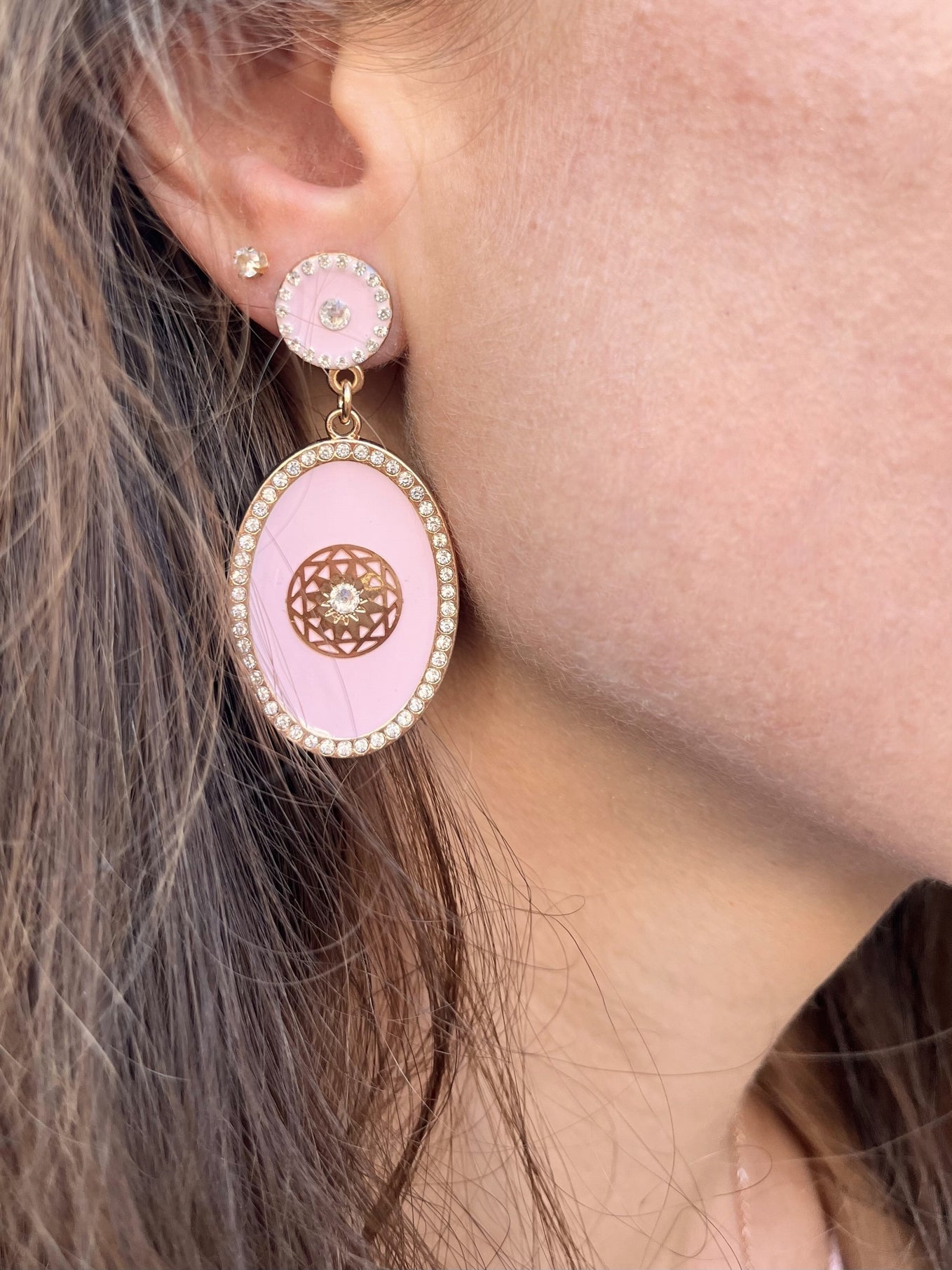 Boucles moyens modèles dorées Paula ROSE