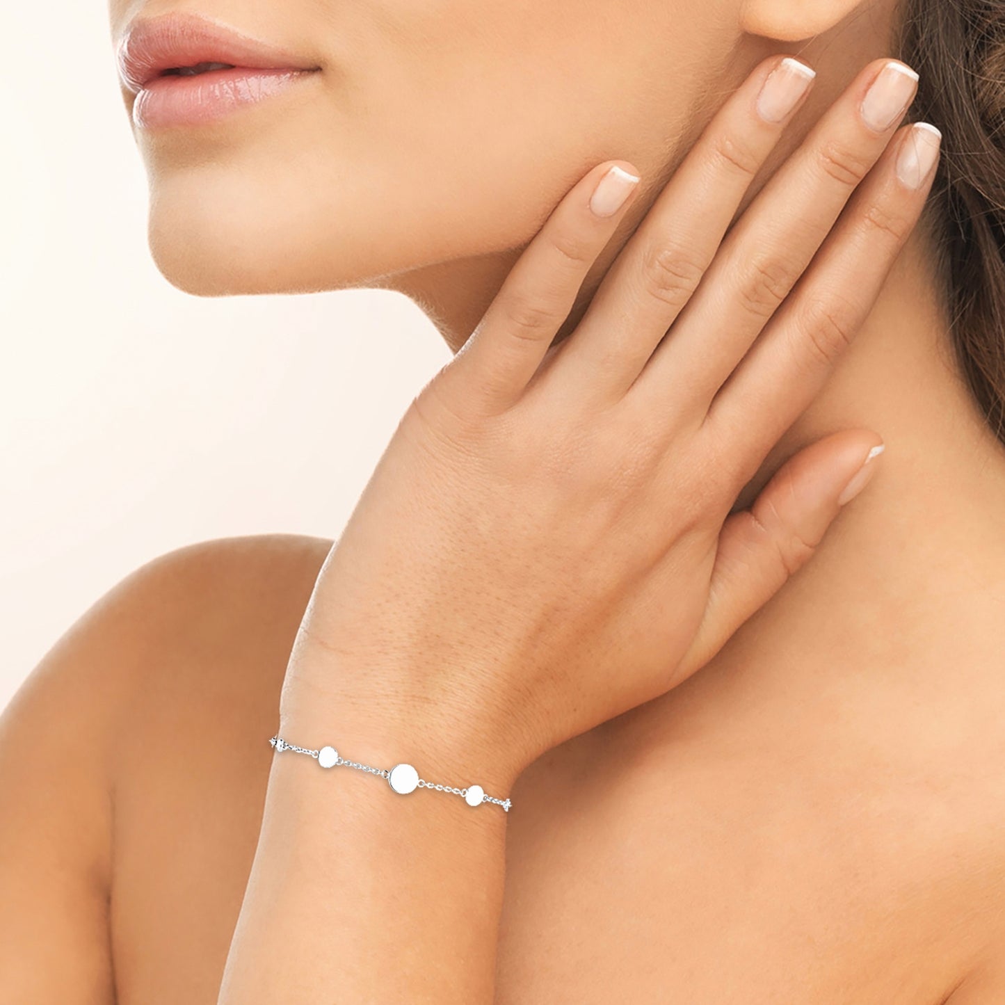 Bracelet argent rhodié