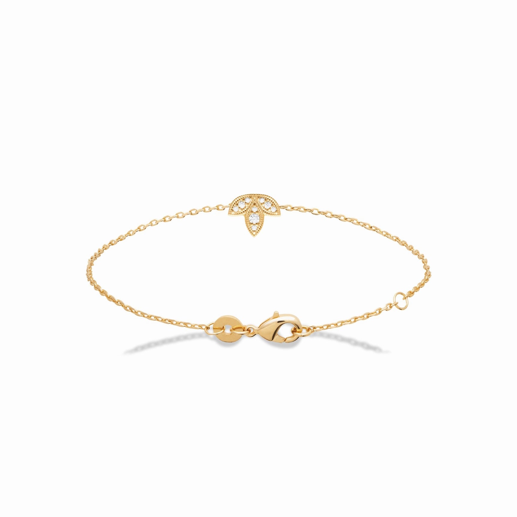 Bracelet en plaqué or - délicatesse & brillance