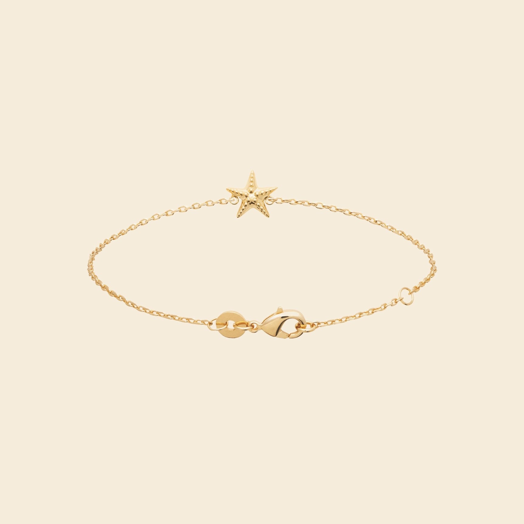 Bracelet étoile plaqué or fin