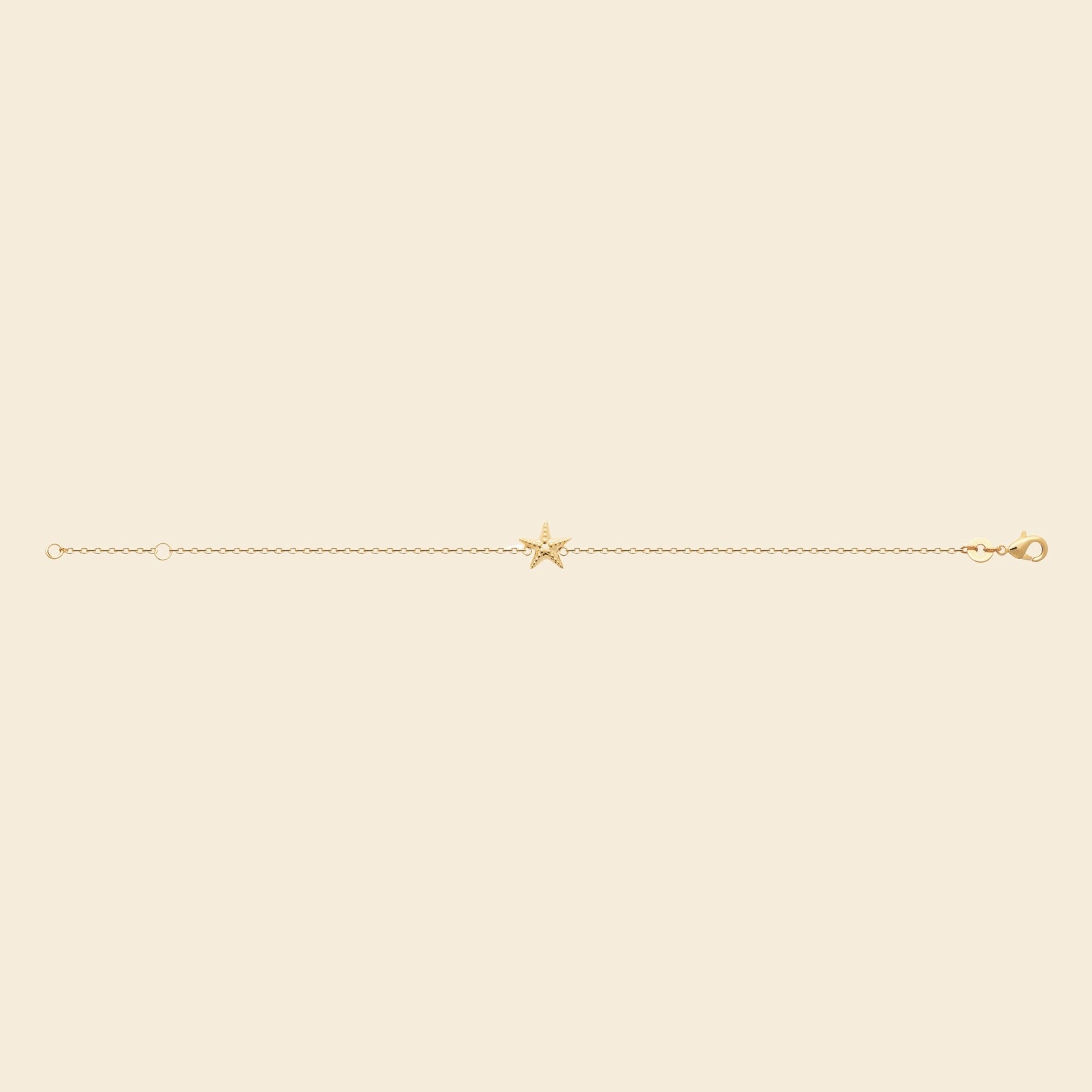 Bracelet étoile plaqué or fin