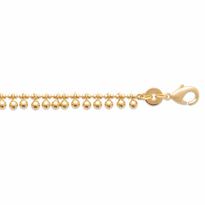 Bracelet mini perle plaqué or