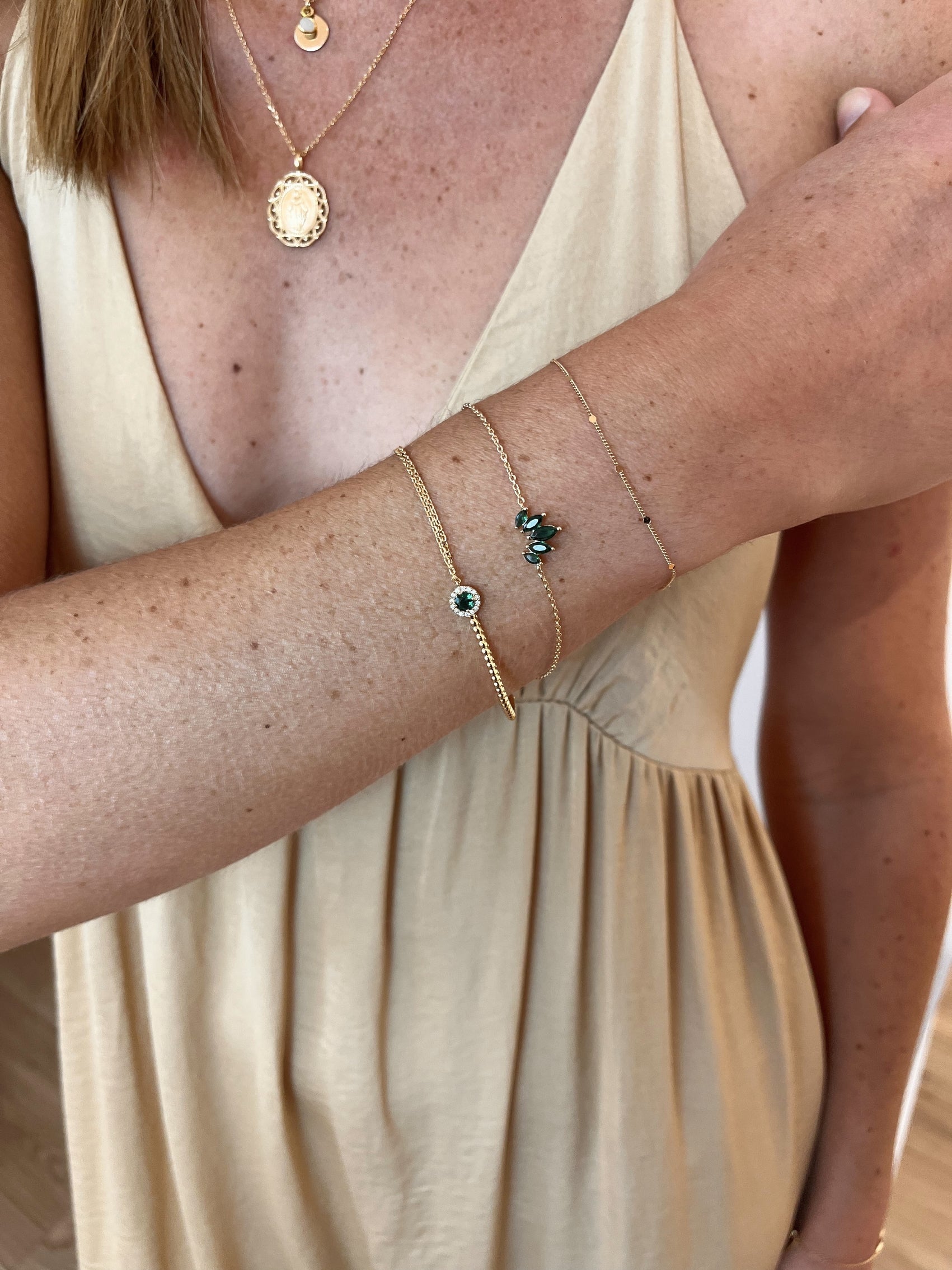 Bracelet minimaliste plaqué or