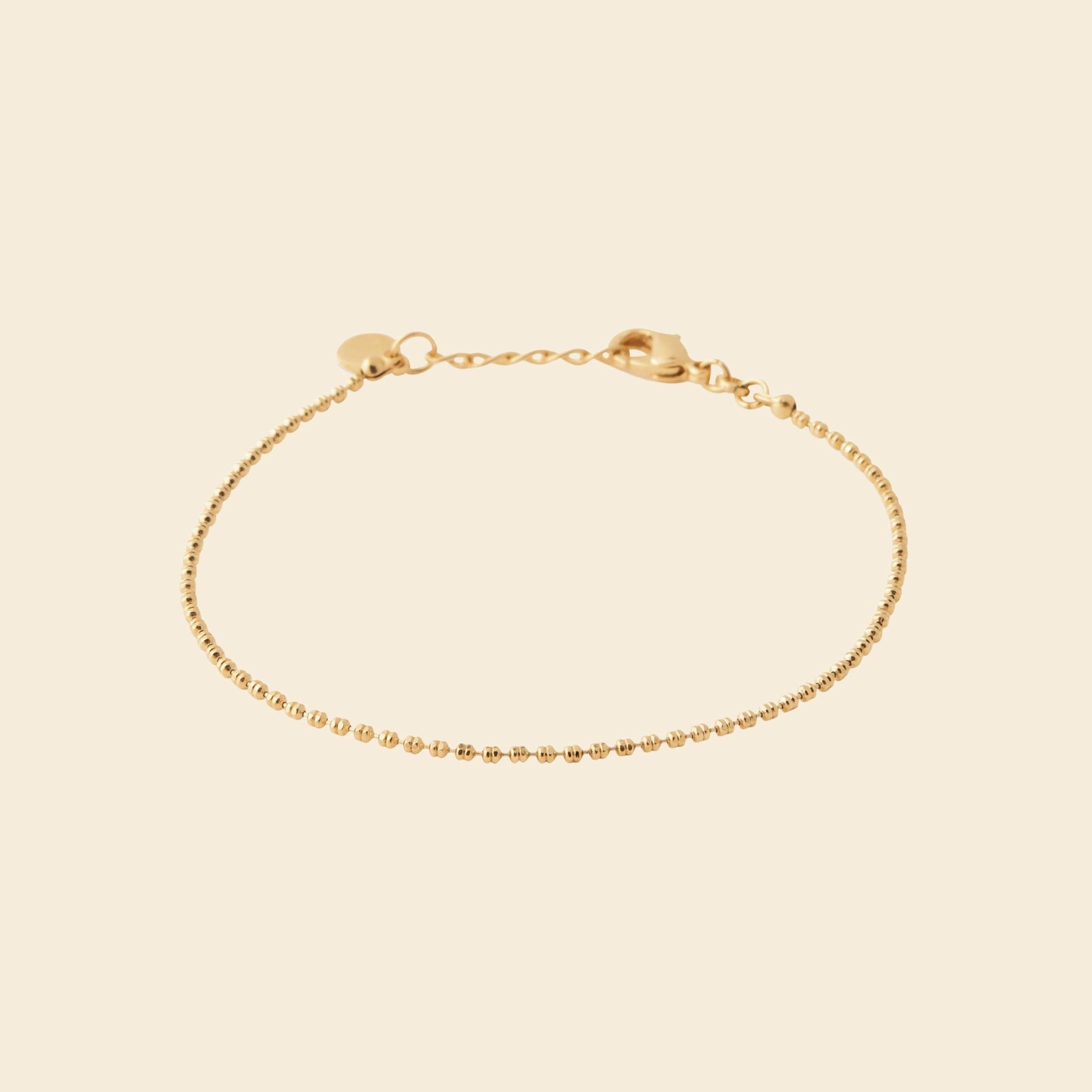 Bracelet perlé plaqué or