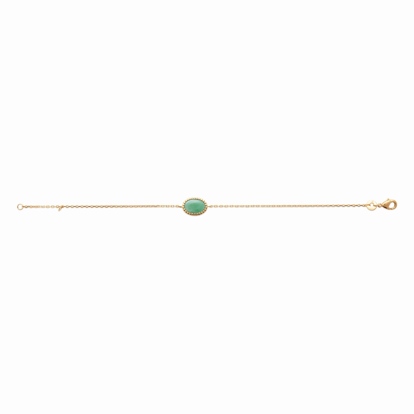 Bracelet plaqué or aventurine