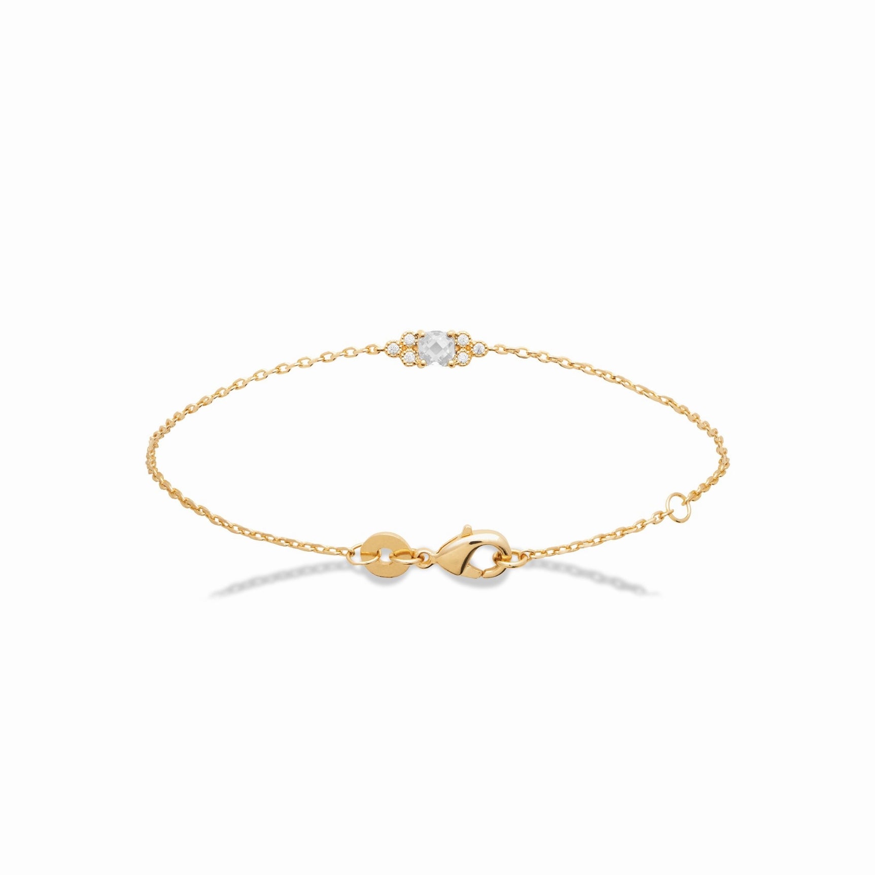 Bracelet plaqué or & brillants