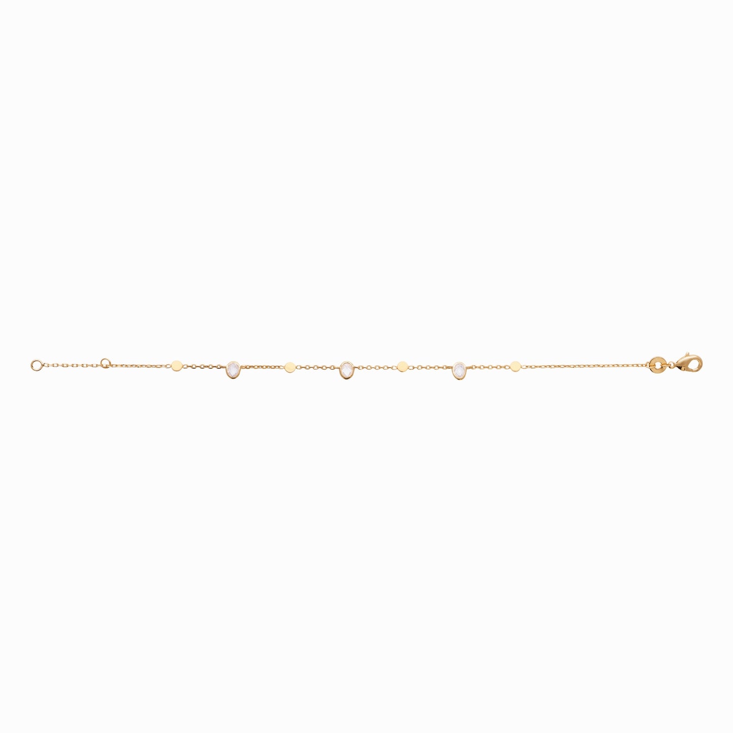 Bracelet plaqué or & brillants
