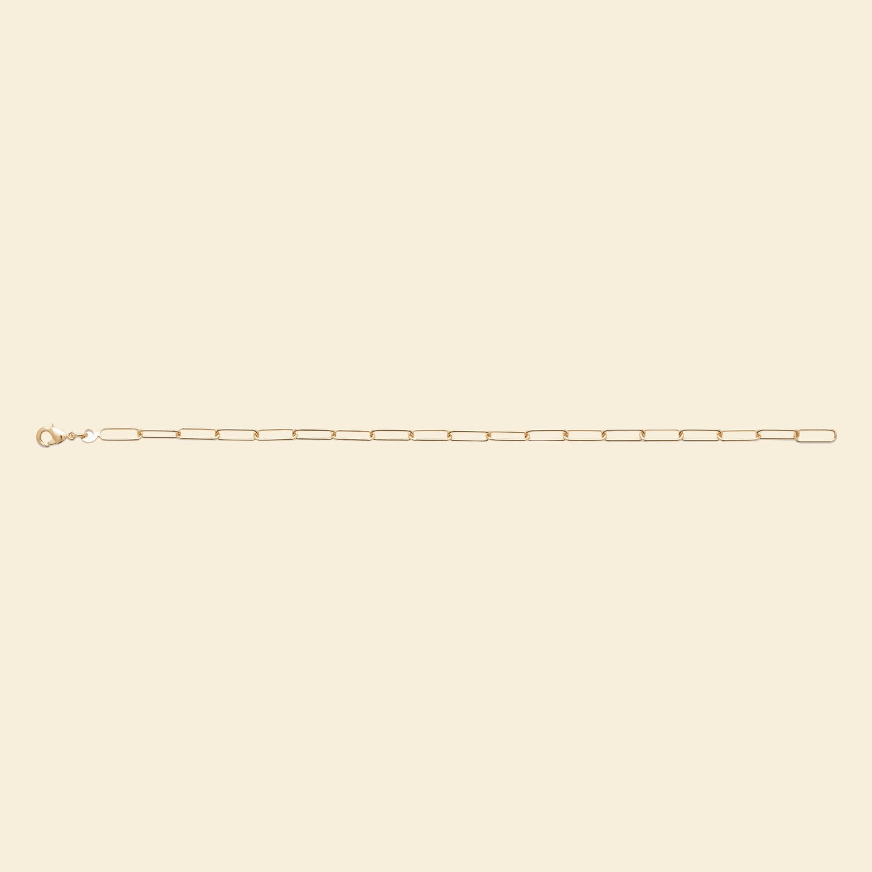 Bracelet plaqué or - chaîne rectangle