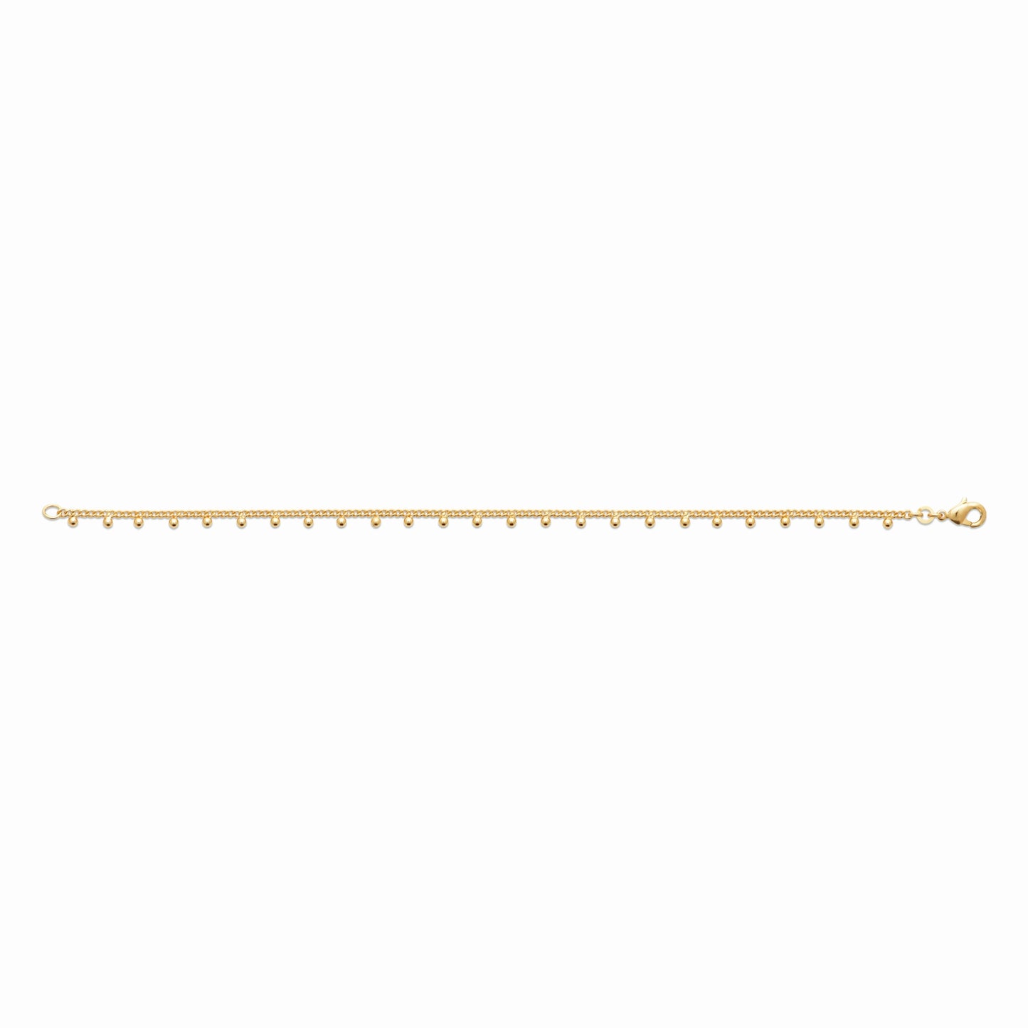 Bracelet plaqué or & perles