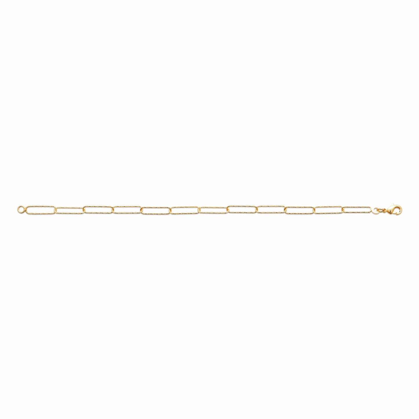 Bracelet trombone plaqué or