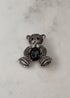 Broche ourson strass CRISTAL GRIS