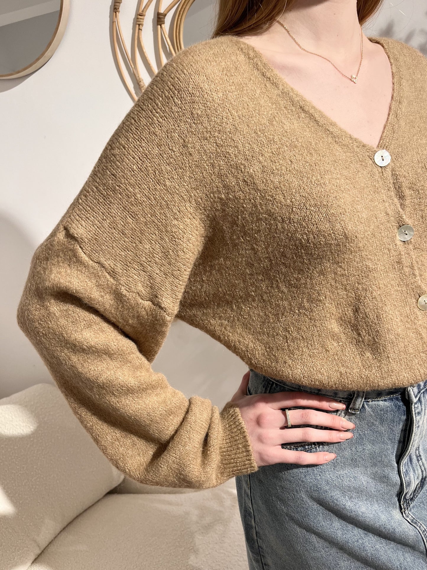 Cardigan méline CAMEL