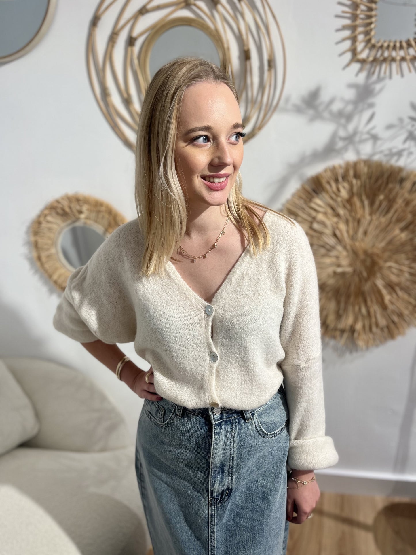 Cardigan méline ECRU