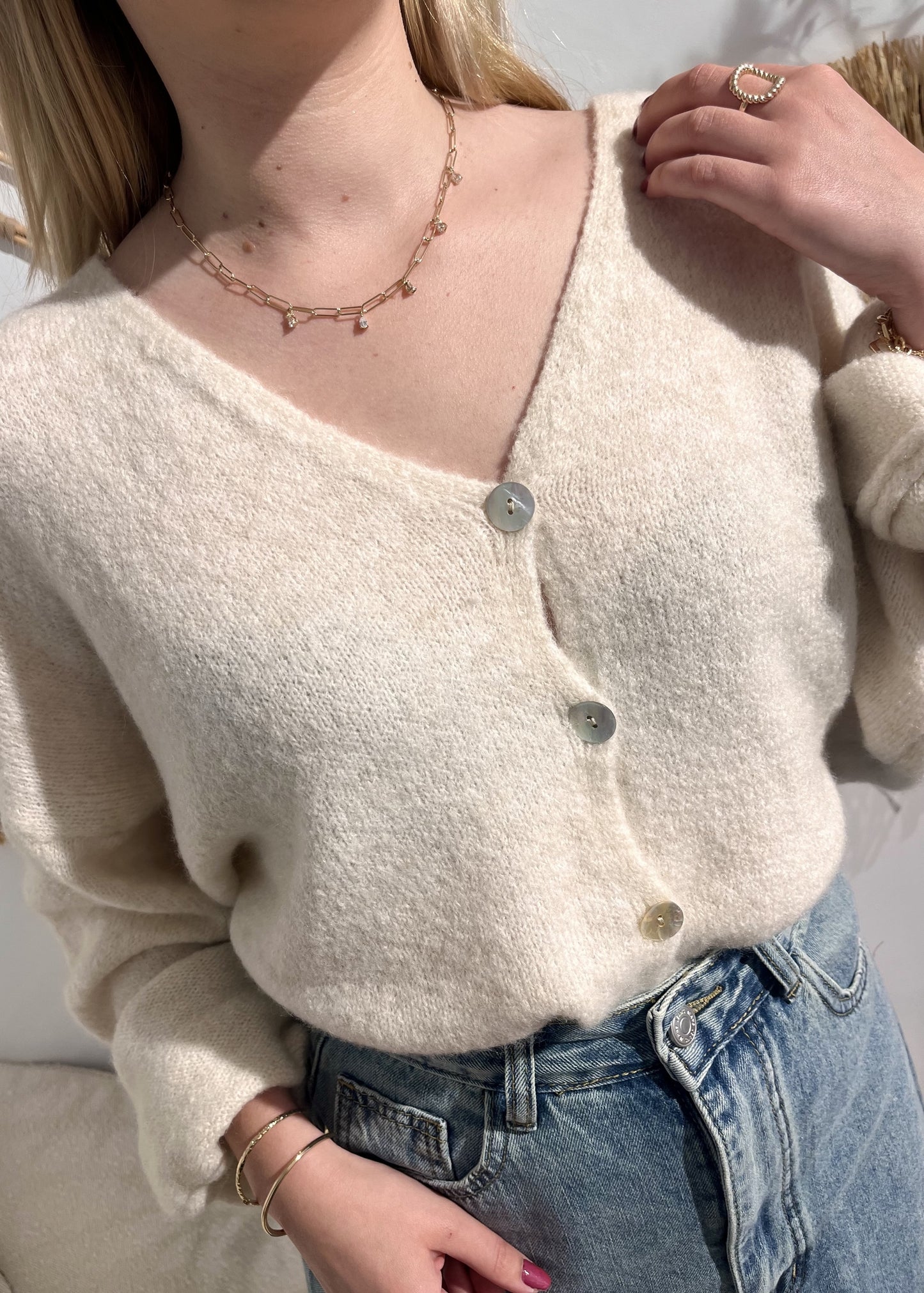 Cardigan méline ECRU