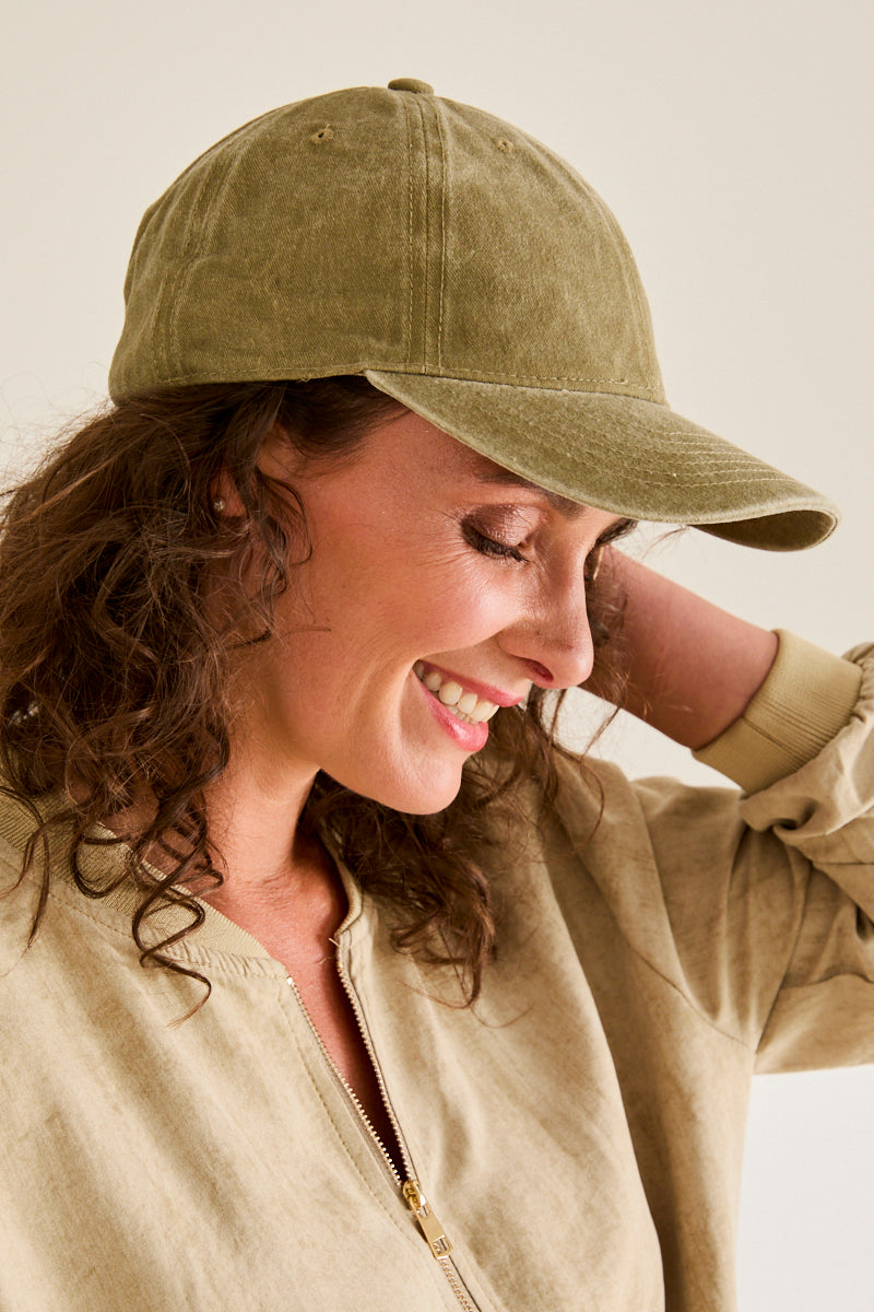 Casquette en coton réglable Biba TAUPE