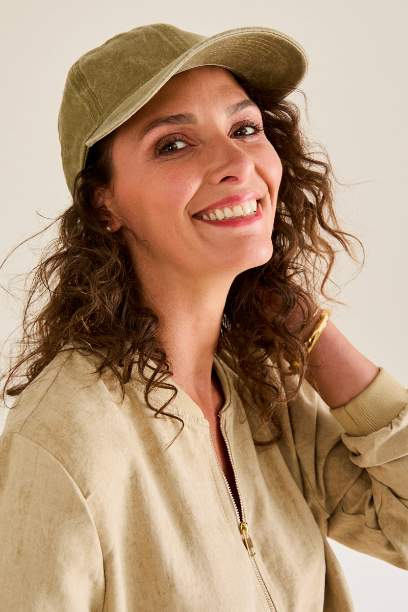 Casquette en coton réglable Biba TAUPE