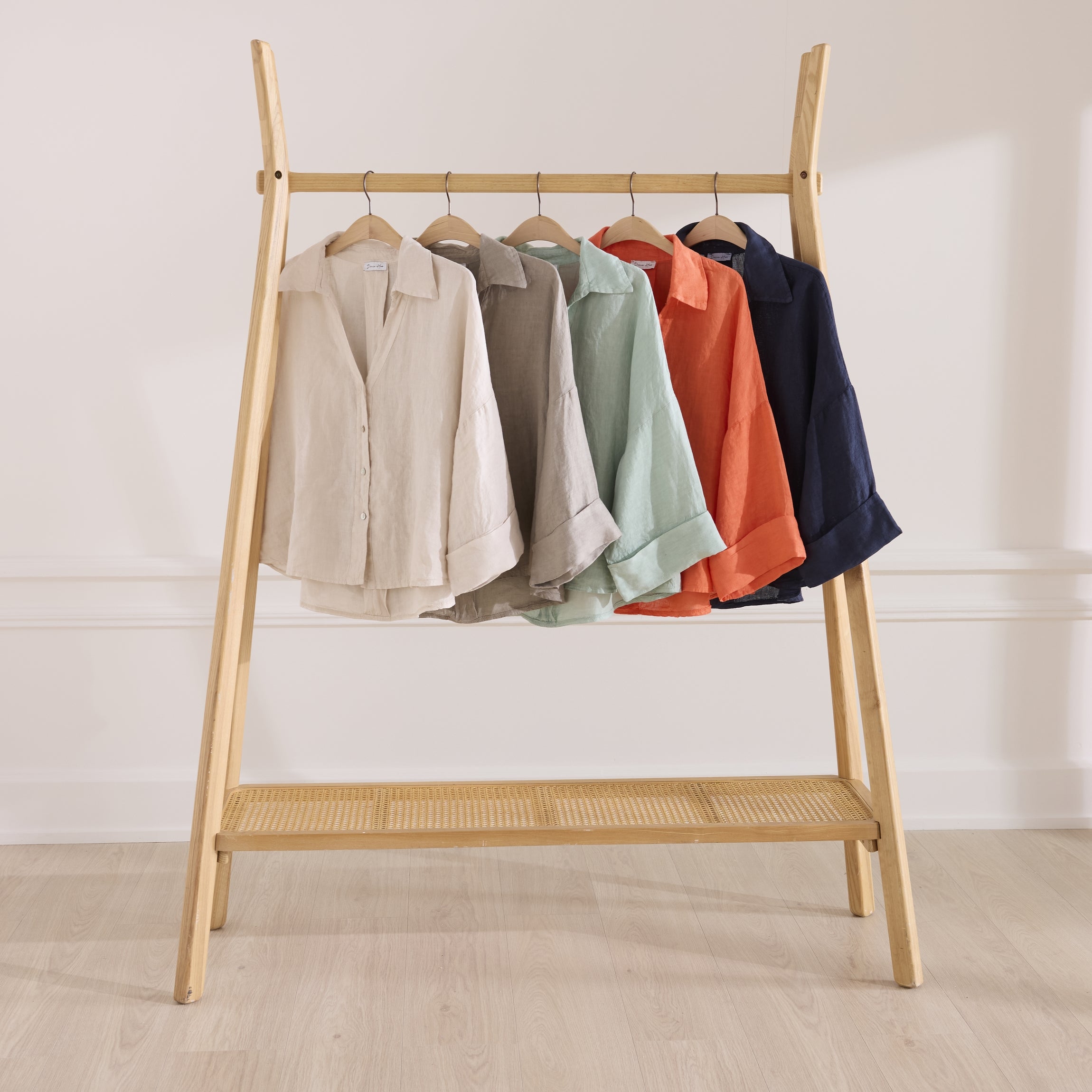 Chemise en lin Noémie - coupe ample VERT TILLEUL