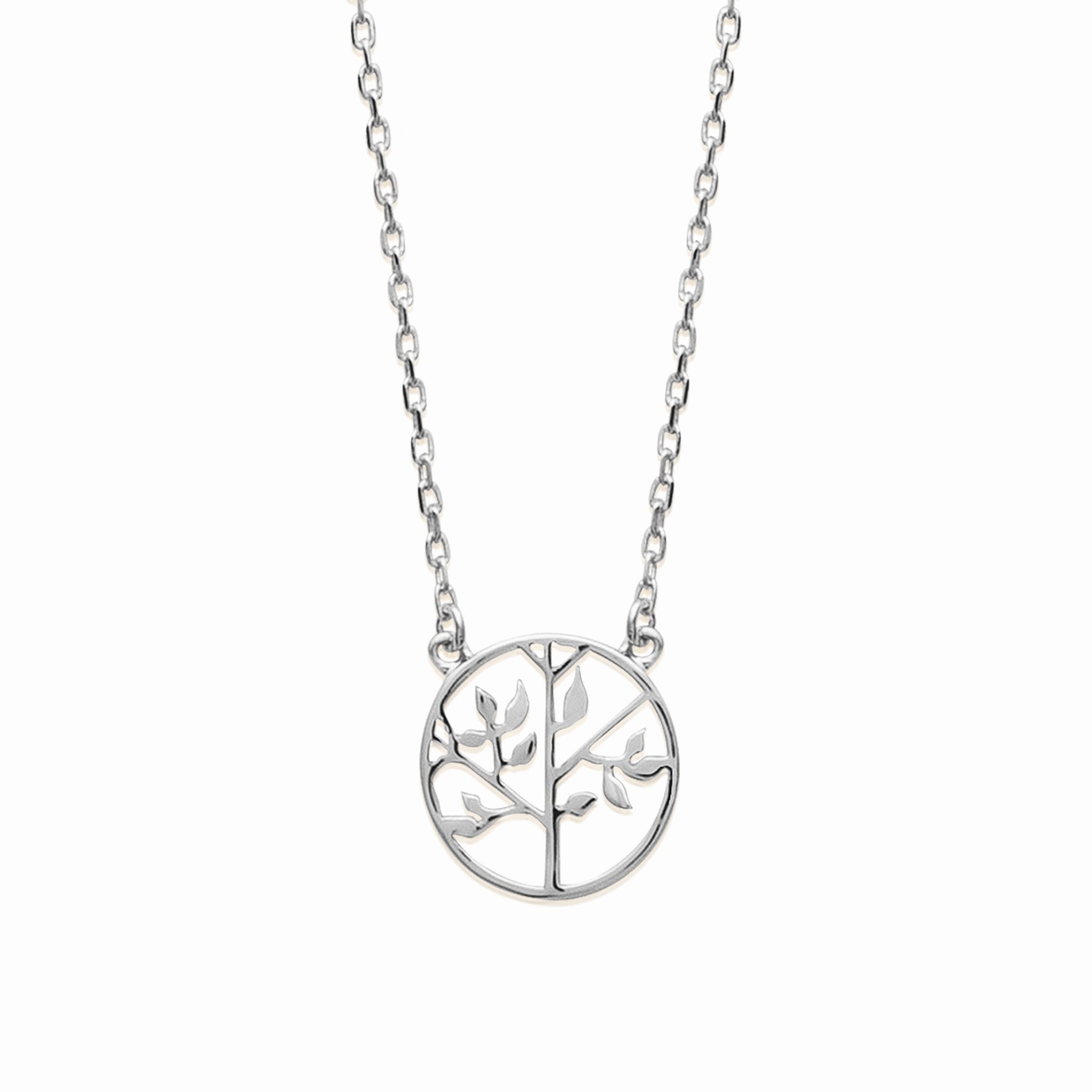 Collier arbre de vie - argent rhodié