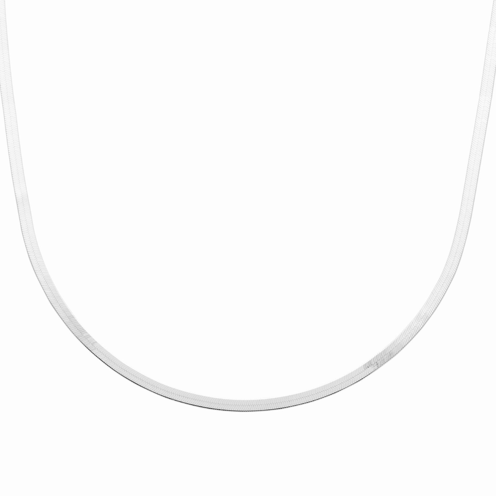 Collier argent - maille serpent