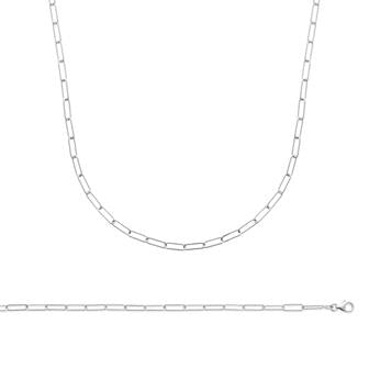 Collier argent rhodie