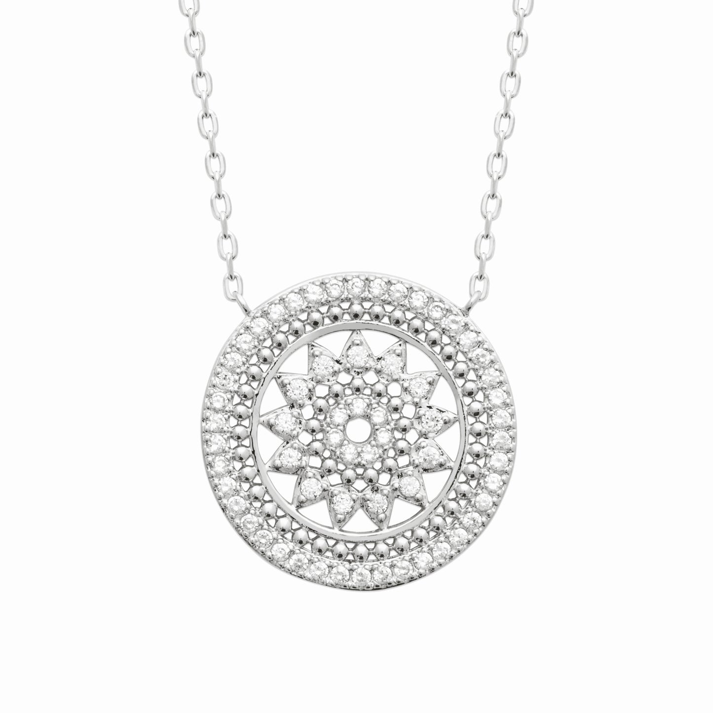 Collier argent rhodie oz