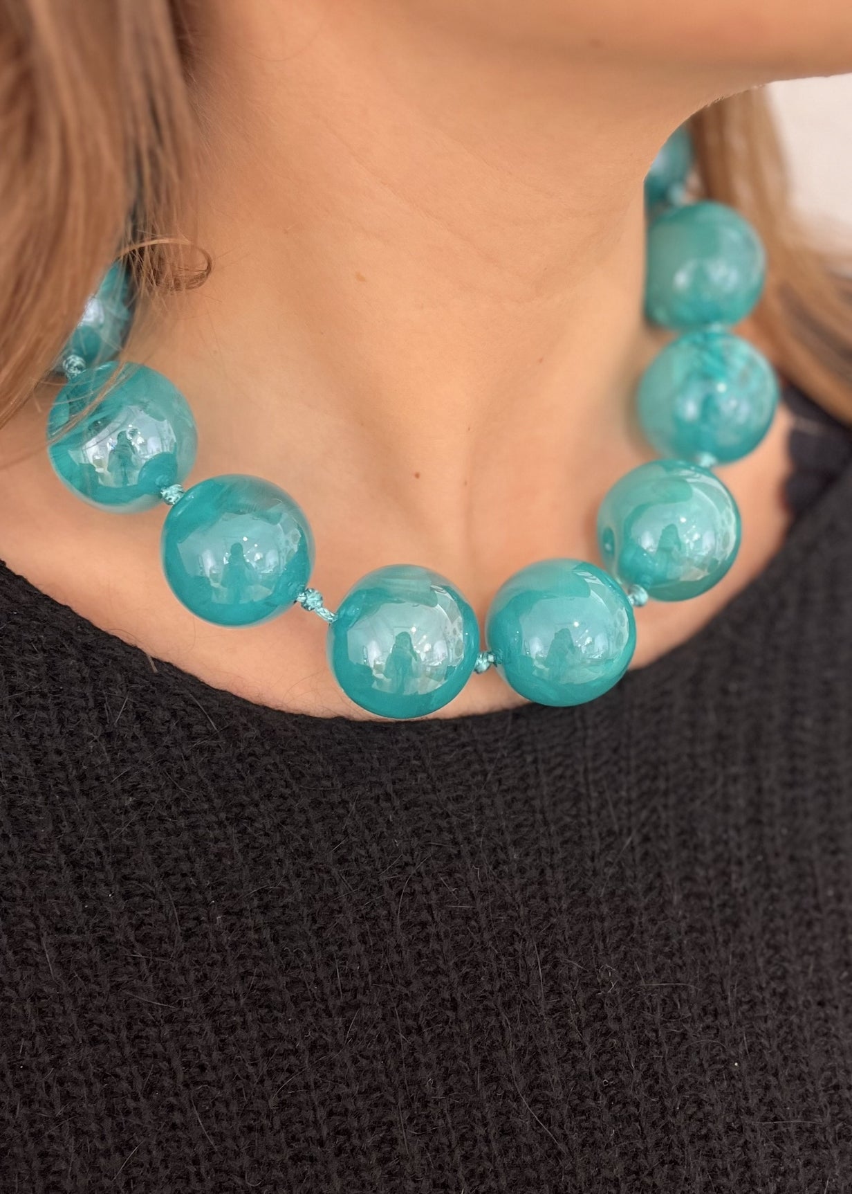 Collier bubble TURQUOISE