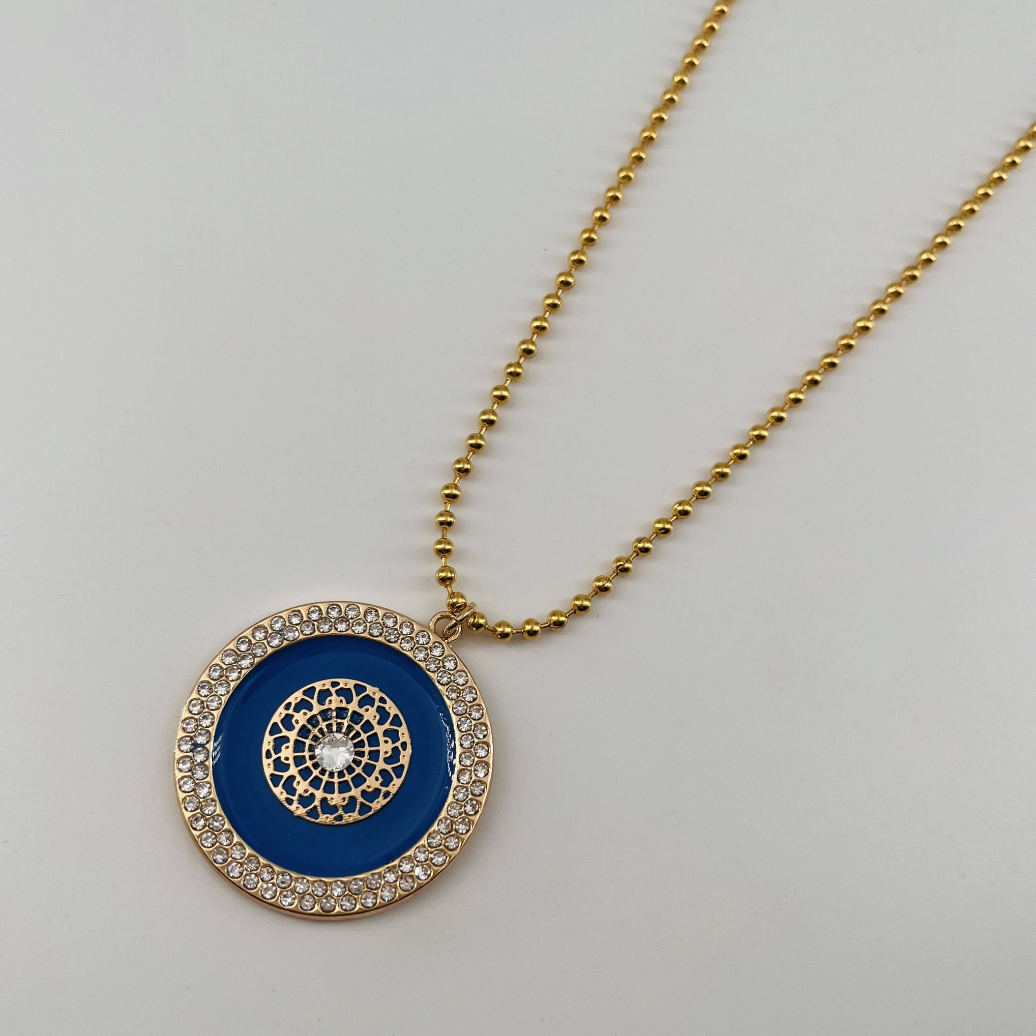 Collier émaillé Claudia - grand modèle doré ROYAL