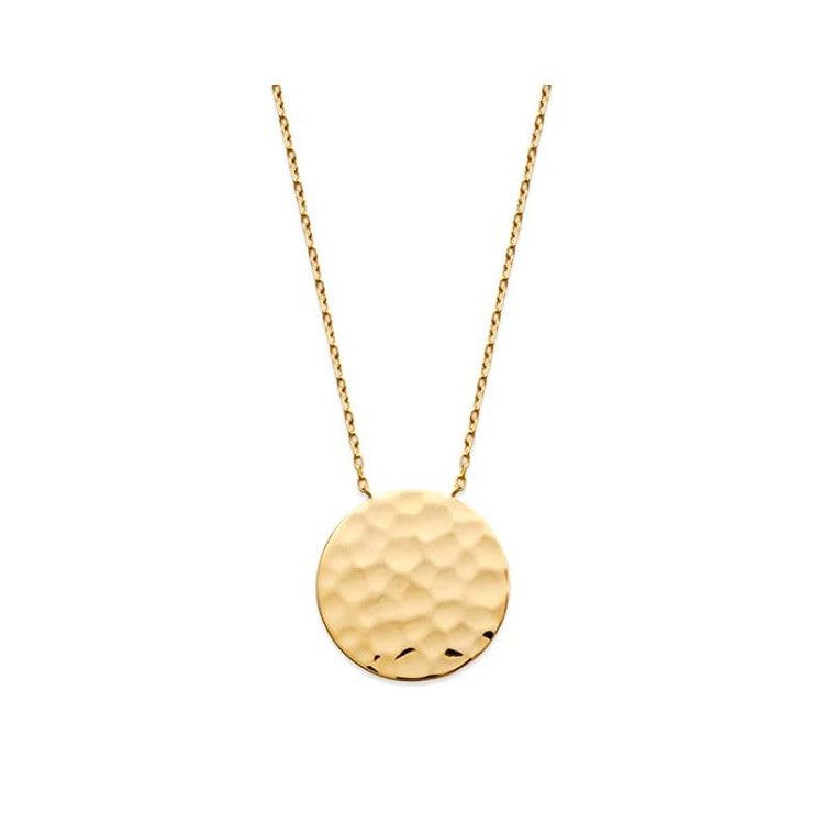 Collier martelé plaqué or