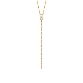Collier plaqué or cravate