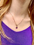 Collier plaqué or julie 12 AMETHYSTE