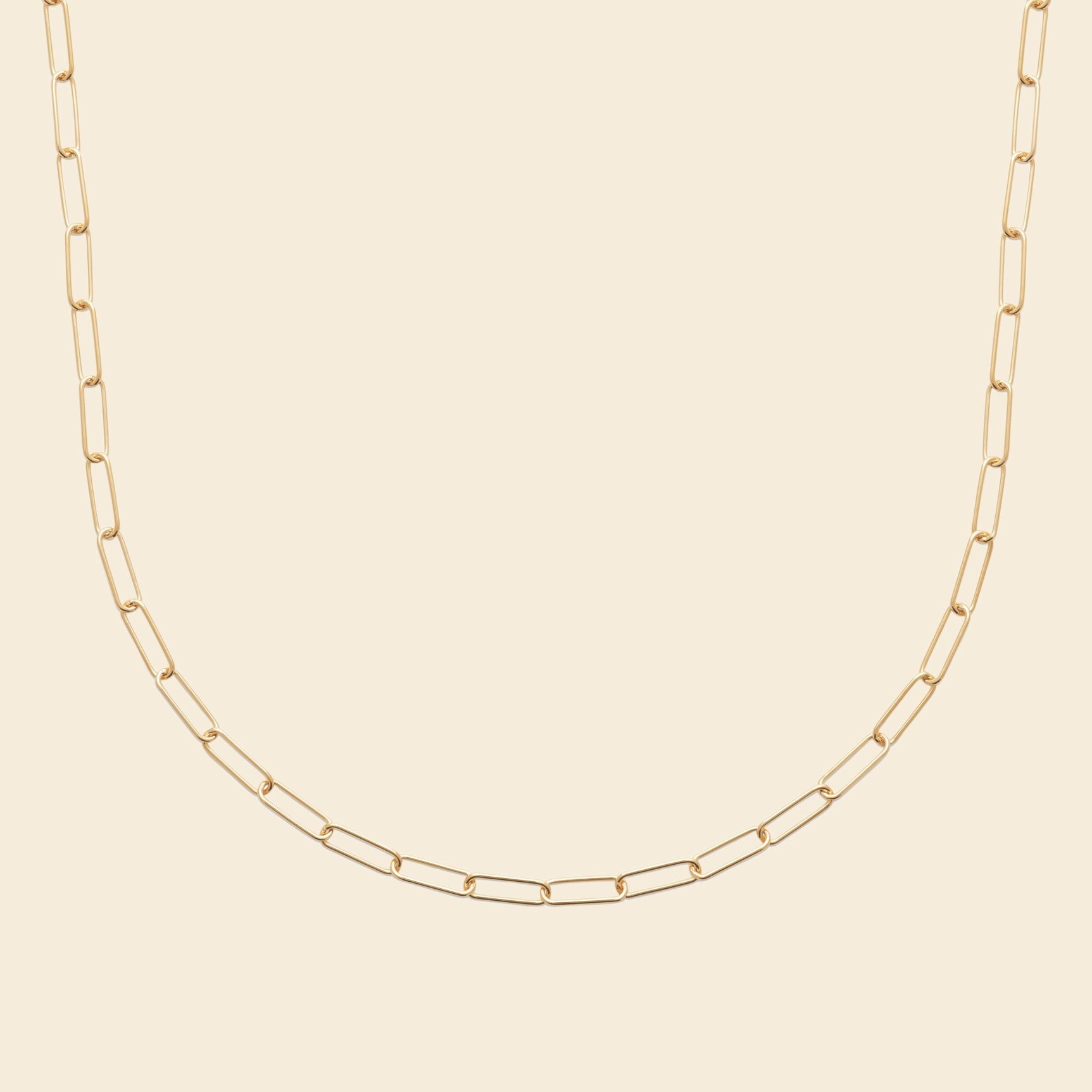 Collier plaqué or - maillons fins