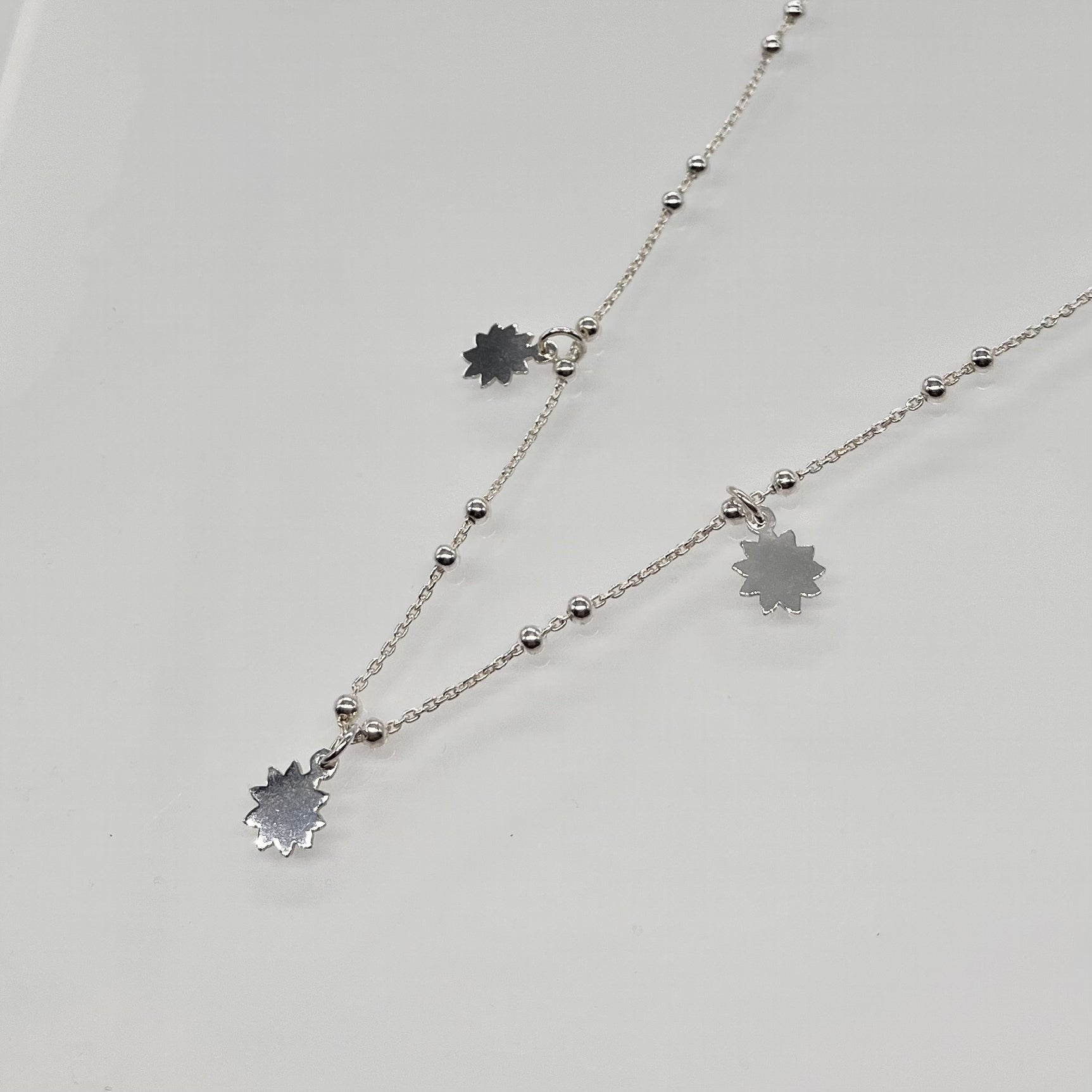 Collier star argent