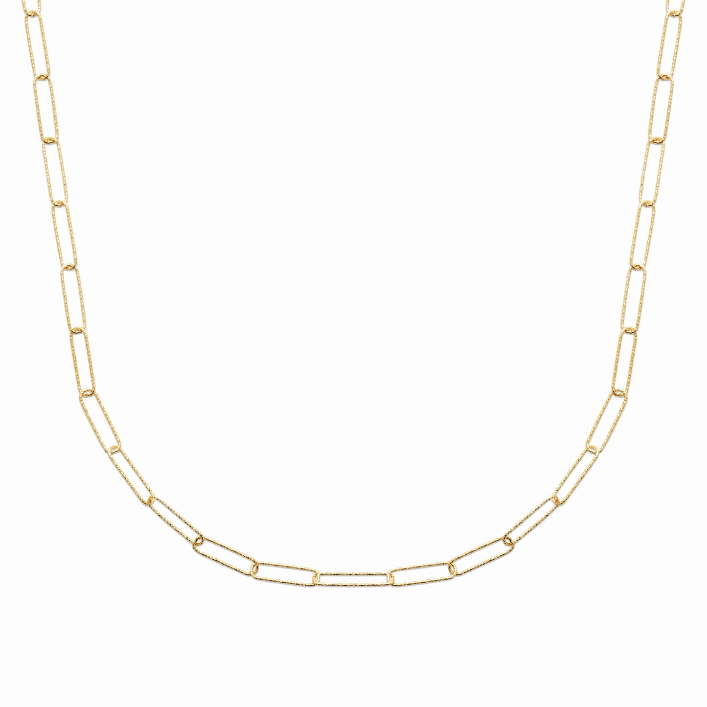 Collier trombone plaqué or